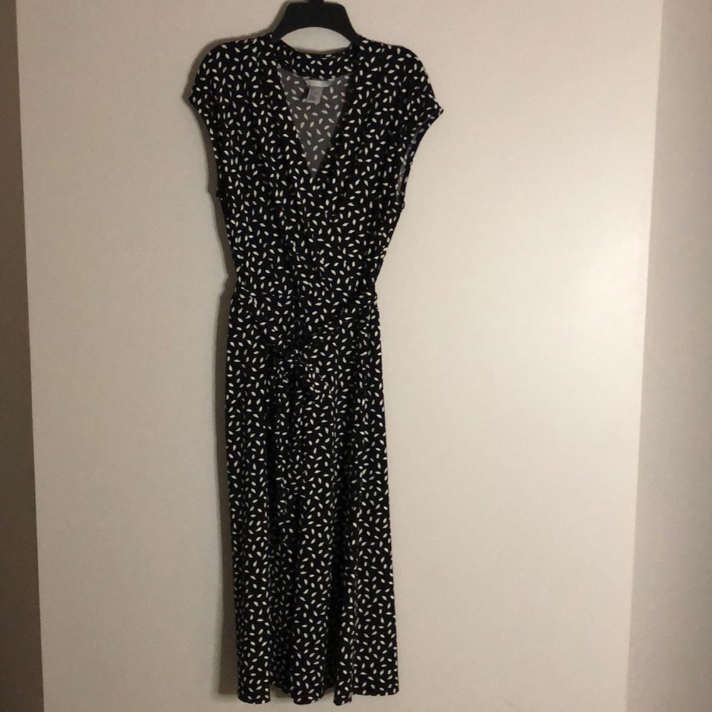 Black/white printed dress